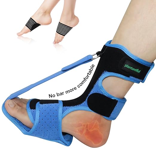 Plantarelief Plantar Fasciitis Splint-No Aluminium Bar Black/Pink/Blue